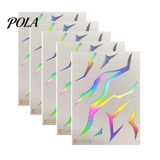 5 Sheets Holographic Lightning Tattoos, Waterproof Flash Temporary Stickers, Full Color Body Art for Festival Party Sale Goods