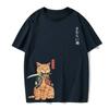 Animal Cat Print Men's T-Shirt Harajuku Cute Loose Short Sleeve Top Casual Fashion Simple T-Shirt European Size Men's Summer Top