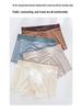 Men's Ice Silk Satin Antibacterial Boxer Briefs - Lightweight, Silky Soft, Nude Feel