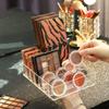 7 Compartments Storage Box Clear Plastic Makeup Cosmetic Stand Holder Makeup Lipstick Eyeshadow Palette Storage Organizer #ww