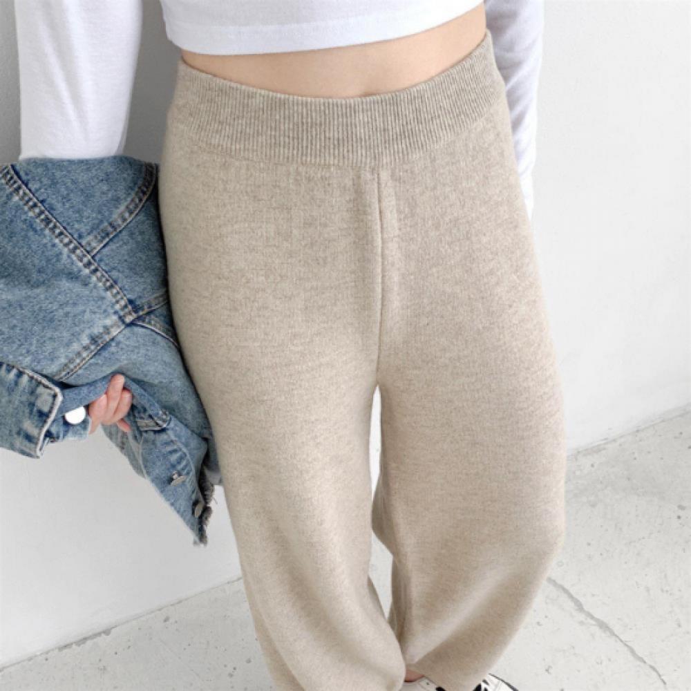 New ArrivalS Open Run Women S Simple Solid Comfy Wide Knit pantS