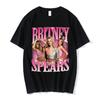 90s Singer Britney Spears Beautiful Photo Graphic Print Tshirt Fashion Hip Hop Oversized T Shirt Harajuku Short Sleeve T Shirts
