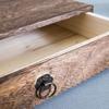 Crafts Wood Retro Lockable Storage Box Dust-Proof Drawer/Flip Type Tea Box Vintage with Lid Treasure Chest Bracelet/Necklace