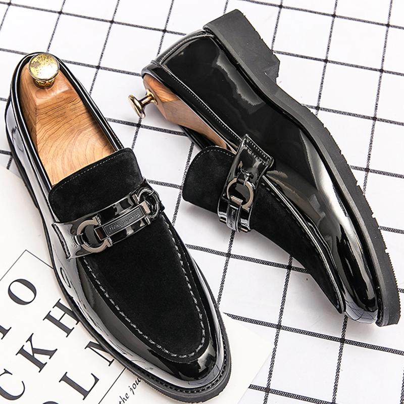 Scarpe Classiche Casual in Pelle da Uomo Scarpe da Matrimonio Sociali da Business Uomo Scarpe Formali da Ufficio Mocassini in Pelle Scarpe Eleganti da Uomo