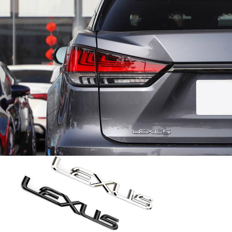 ABS Car Rear Trunk Emblem Badge Sticker For Lexus Logo RX ES GX LS LX IS GS RC CT UX250 ES300 RX350 RX450 NX250 ES200 CT200