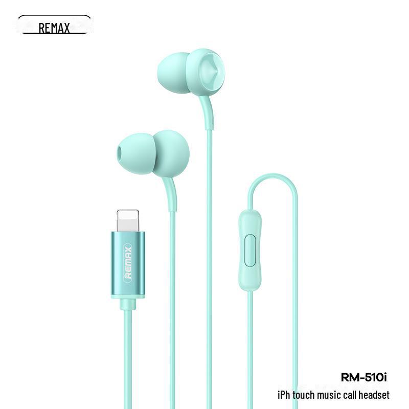 Remax In-Ear Headphones with Mic and Wired Control for Apple & Android, Heavy Bass