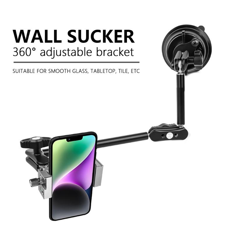 Aluminum Alloy Magics Arm Support Brackets with Secure Locking, Unshakable Stability with 1/4 3/8 Screw for Use