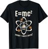 Emc2 Funny Science Coffee Energy Milk Coffee Gift Tshirt Custom Printed Graphic T Shirts Graphic T Shirts Camisas Streetwear
