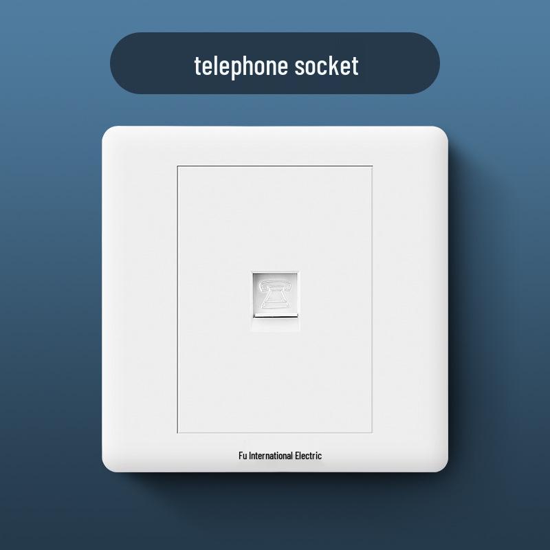 86 Type Wall Panel: Single Gang Light Switch & Socket