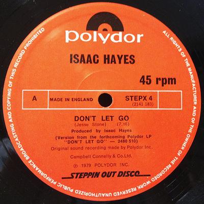 12inch Record ISAAC HAYES - Don't Let Go STEPX4 Polydor 1979 UK Soul/Funk Used