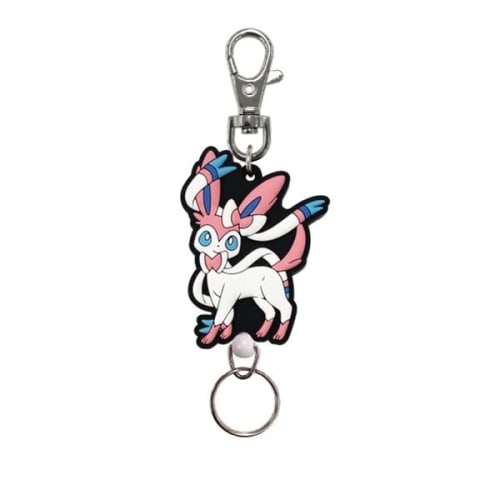 SK Japan Pokemon Rubber Reel Keychain Sylveon