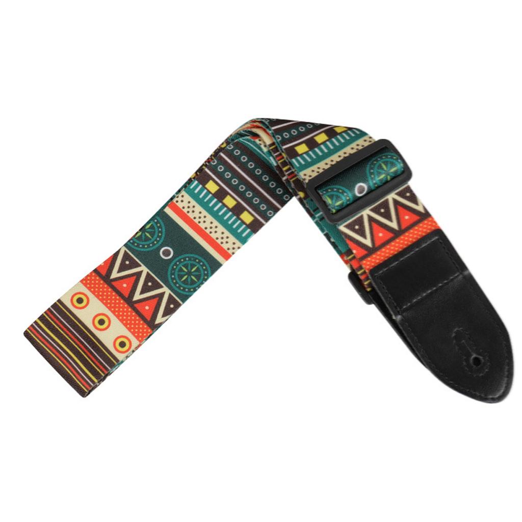 Electric Guitar Polyester Straps Ethnic Style Ballad Acoustic Guitars Bass Belt Musical Instrument Accessory