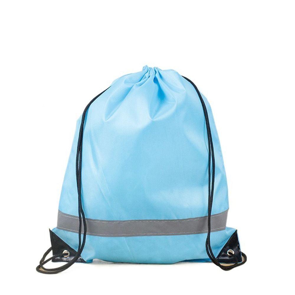 New Ruched Nylon Drawstring Backpacks Canves Sports Fitness Shoulder Bags Large Capacity Students School Bag