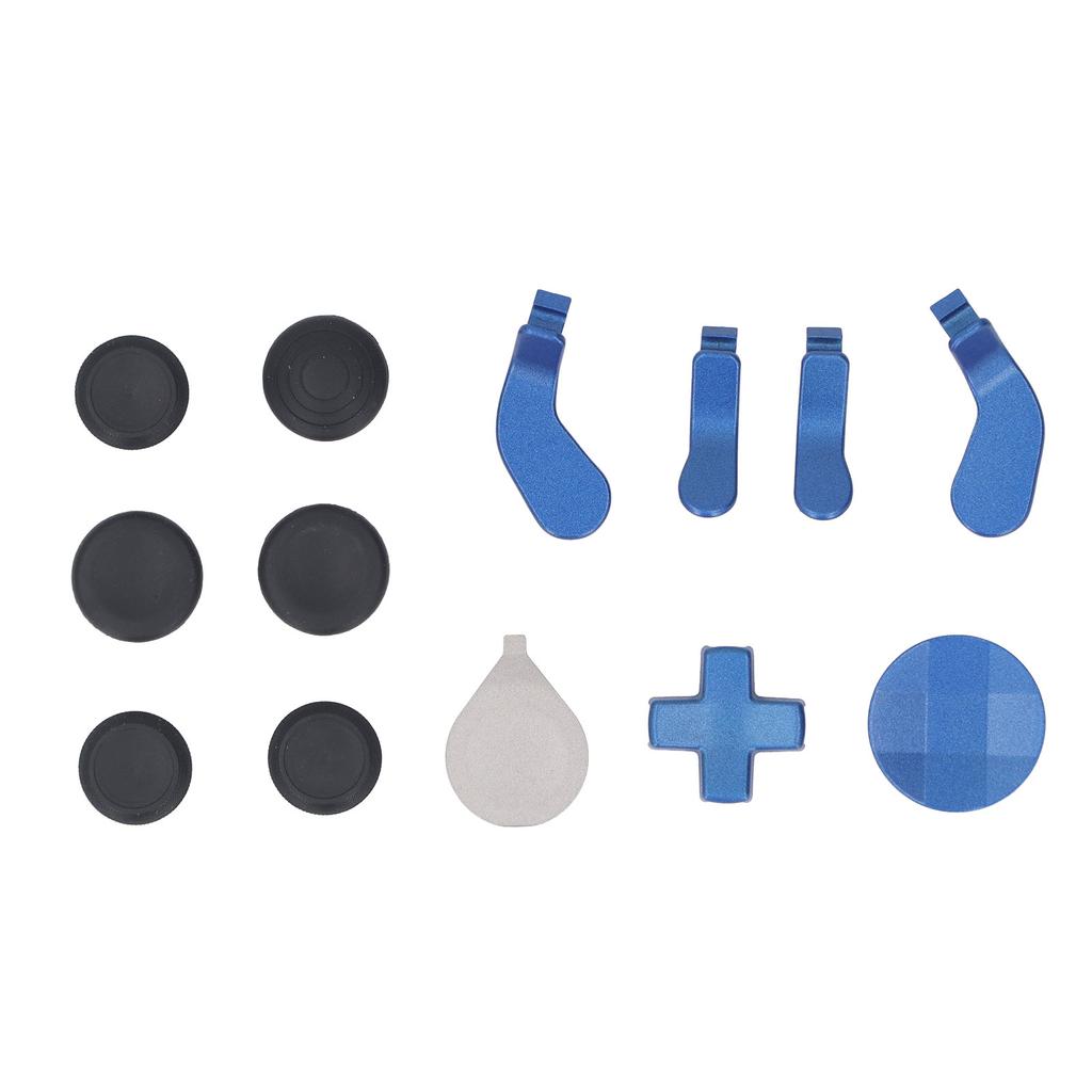 Controller Thumbsticks Set Stainless Steel Rubber D Pads Paddle Controller Accessories for Elite Series 2 Blue