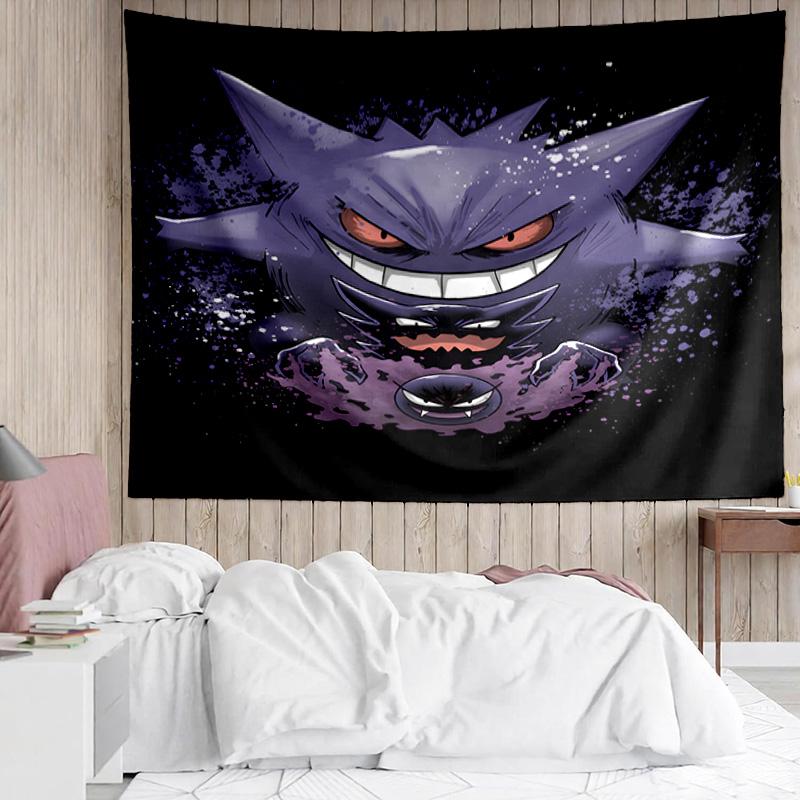 1PC Ghost Haunting Glow K-pop Music Group Tapestry Accessories for Bedroom,Livingroom, Dormitory Room Wall Decor Fan Birthday Gifts