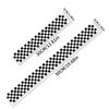 Black and White Checkers Stripe Motorcycle Sticker Waterproof for Refit Motorbike Fuel Tank Helmet Electric Scooter Vinyl Decal
