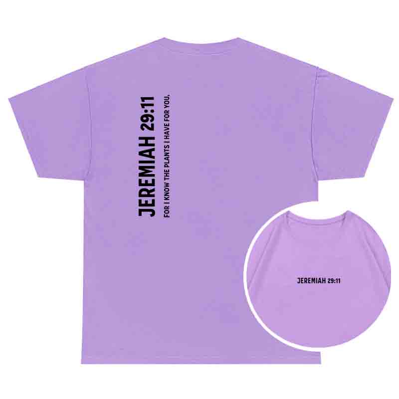 100 Cotton Jeremiah Bible Verse Tee Unisex Inspirational Religious Gift TShirt Scripture Jesus Faith Based Apparel