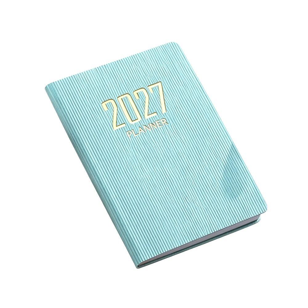 Högkvalitativ A7 2027 Agendabok Ficka med Kalender Dagbok Veckoplanerare Anteckningsböcker Studenter