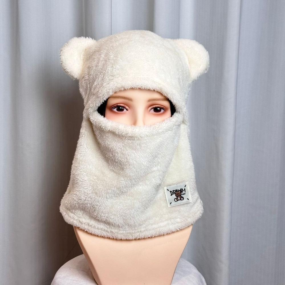 Keep Warm Bear Cap Scarf Set Korean Style Winter Pullover Cap Fashion Beanies Cap  Winter