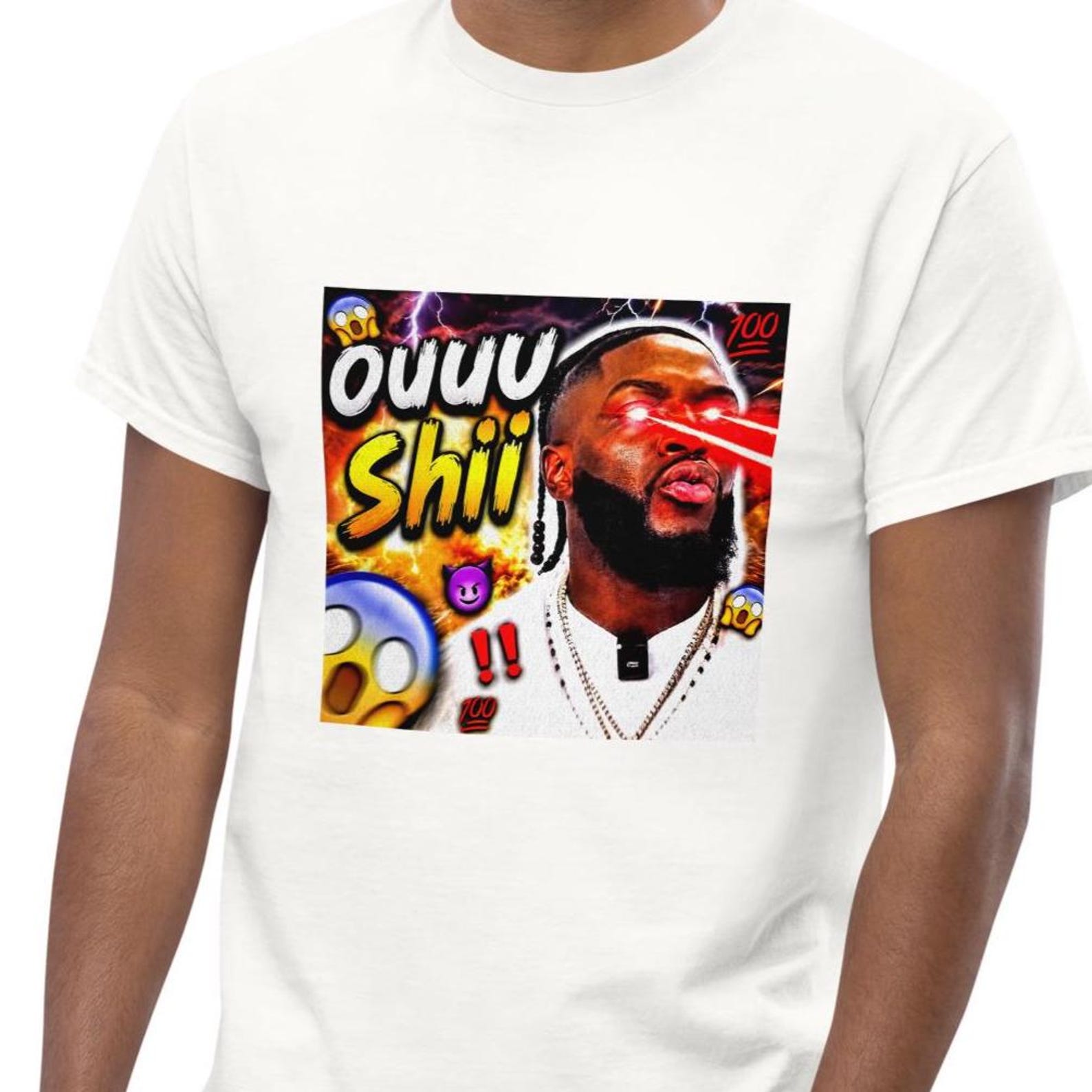 Ouuu Shii Brainrot Meme Shirt, Funny Ironic Cringe Shirts, Inappropriate Embarrassing T-shirt, Joke Gift for Best Friend S