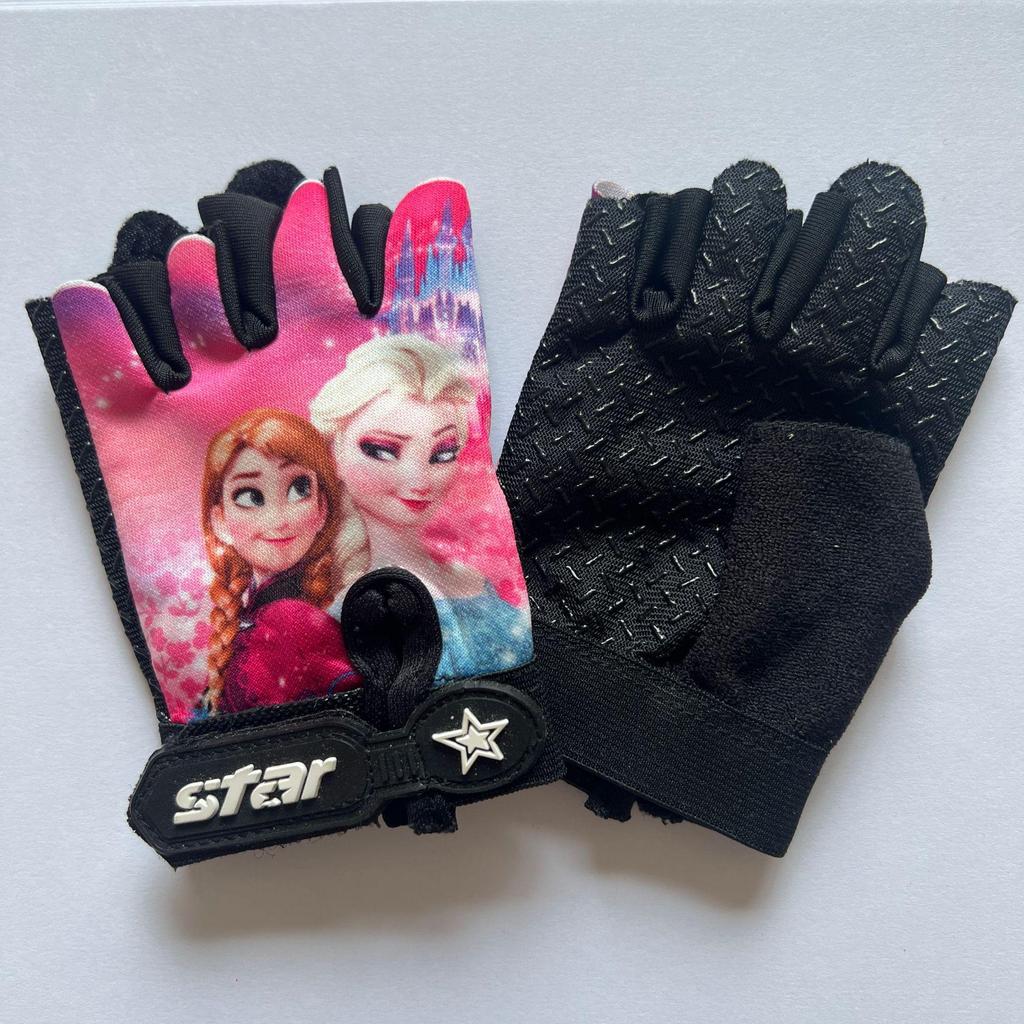 Kids' Non-Slip Breathable Half-Finger Cycling Gloves for Summer Outdoor Sports