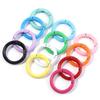 Colored Zinc Alloy Enamel O-Ring Keychain Bag Accessory
