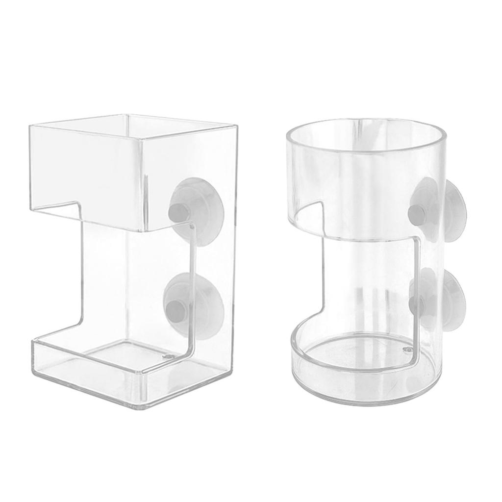 Acrylic Fish Feeder Transparent for Brine Shrimp Larva Assembled Prevent Water Turbulence Fish Tank Worm Feeder Golden Fish