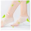 Unisex Invisible Height Increase 5CM Silicone Socks Gel Heel Pads Orthopedic Arch Support Heel Cushion Insoles Foot Massage Pad