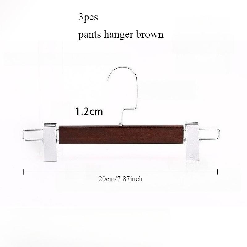 3pcs Non Slip Wide Shoulder Hanger Wooden Heavy Duty Strong Coat Hangers,Smooth Finish 360° Swivel Hook Solid Wood Hangers Shirt Suit Closet Organizer