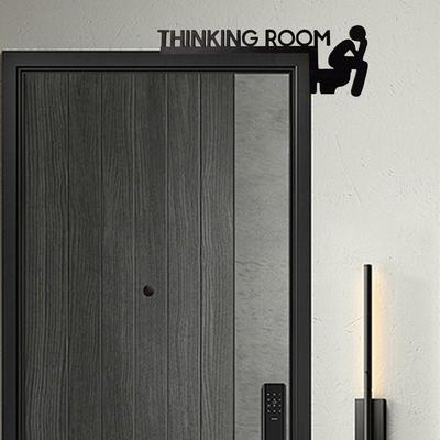 Moderne Toiletdeur Signaal Denkkamer Wandmontage Beeld Home Decor Kunstwerk Decoratieve Deurkozijn Hanger Huis Decoraties