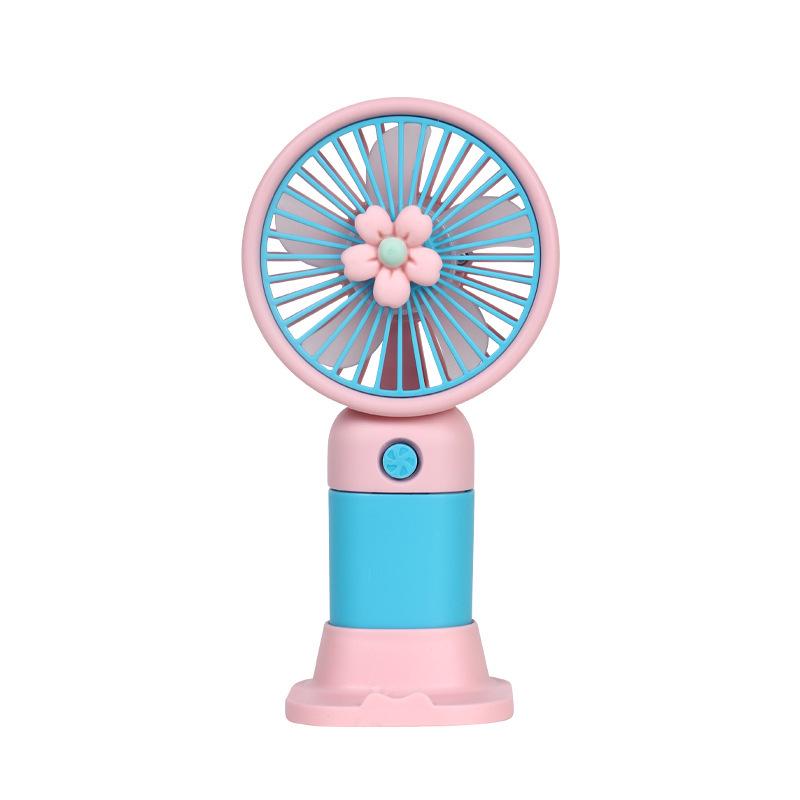 Rechargeable Cartoon Fruit Mini Desktop Fan - Portable, Long-Lasting Electric Fan