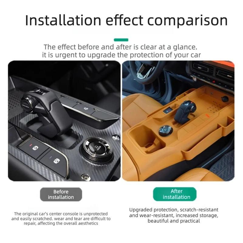 For GWM HAVAL H7 2024-2026 Central Control Storage Box Silicone Protection Pad Wireless Charging Mat Modification Accessories