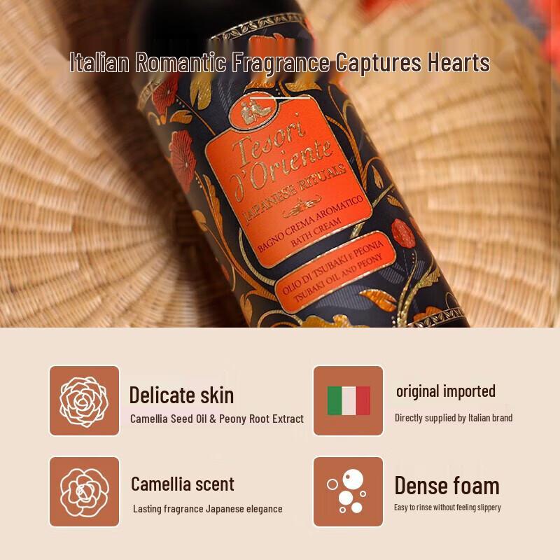 Tesori d'Oriente Camellia Scented Shower Gel Gift Set