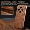 AZNS For Vivo X200s 5G Case Electroplating Crocodile Texture PU + TPU Phone Cover