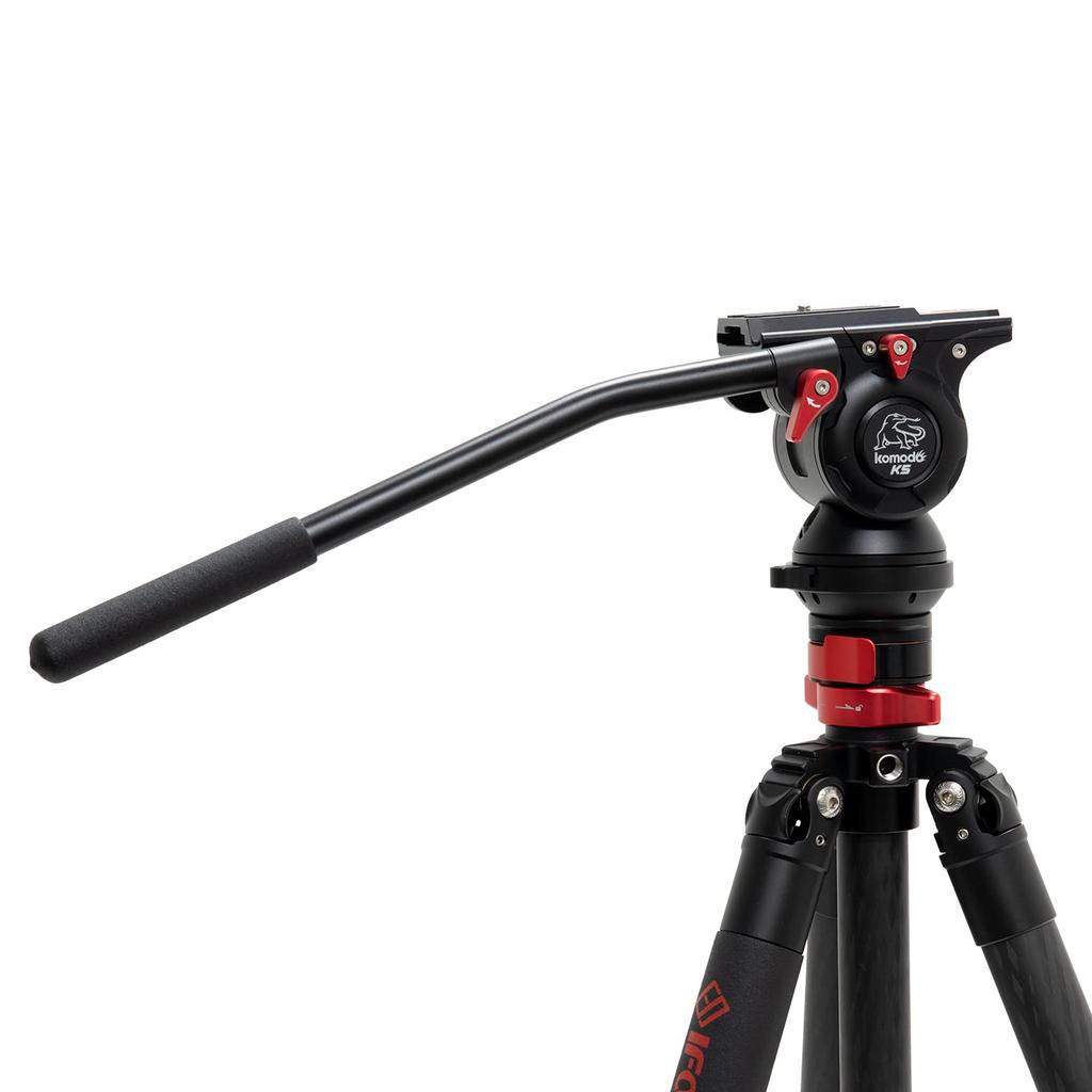 iFootage KOMODO K5 Compact Flat Base Video 816498 (60mm) Head, Black,