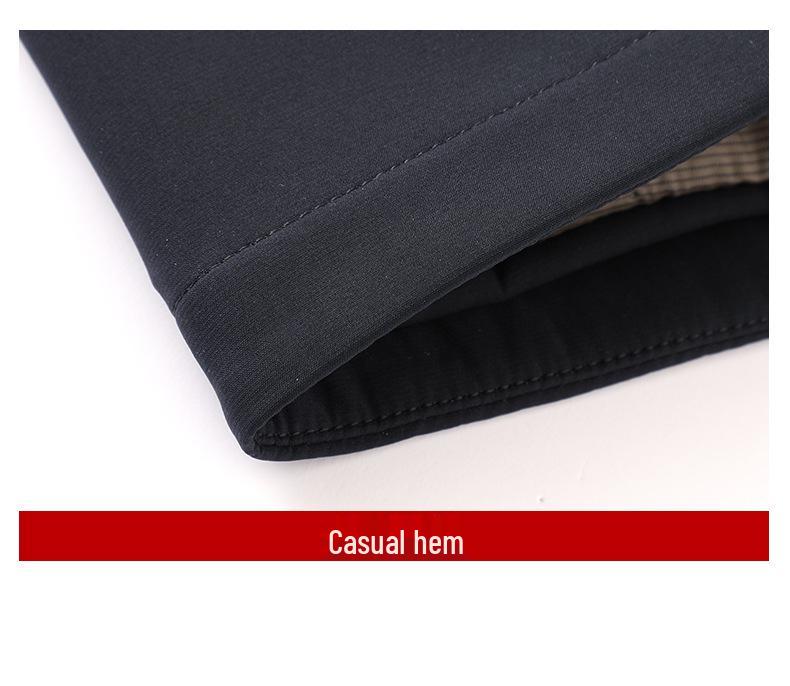 Men's Autumn & Winter Thickened Cotton Jacket for Middle-Aged & Elderly - Lapel Casual Dad Coat