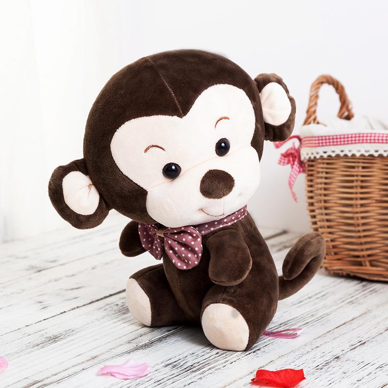 

25 см 35 см Дитяча мила Айлі Мавпочка Плюшева іграшка Лялька Заспокійлива лялька Ragdoll Подушка Baby Birthday Christmas Gift Free 25cm коричневий