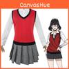 Kakegurui Midari Ikishima Costume Exceptional School Uniform Dress Set For Parties