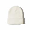 Autumn Winter Warm Hats Small Batch 3D Embroidery Solid Color Plain Knitted Hats with Heat Transfer Printing Processing