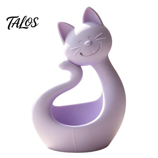 Multipurpose Storage Plate Cat Shape 3D Printed Tray, Matte Finish Decorative Desktop Creative Home Ornament Durable PLA for Bedroom Dressing