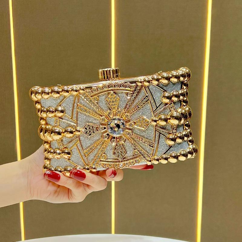 Handbag Evening Bag Luxury Minimalist Crystal Handbag Fashion Chain Strap Crossbody Bag
