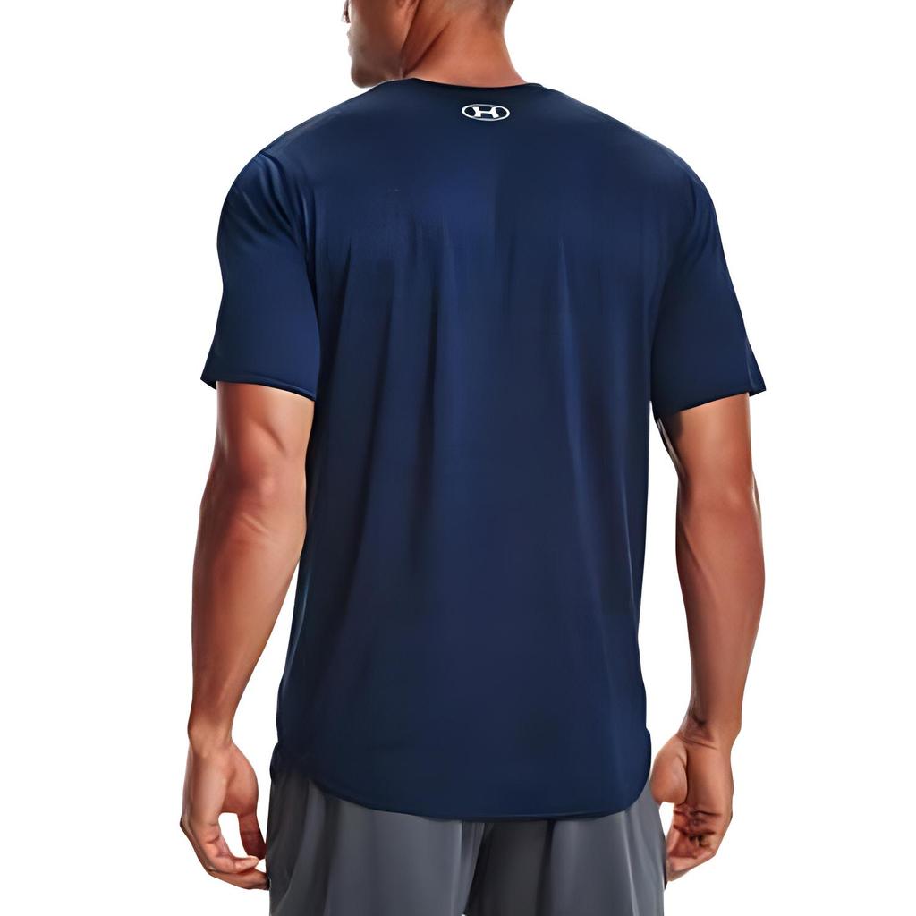 Under Armour Vent Casual Training Loose Comfortable Crew Neck Short Sleeve T-Shirt Men Tops Dark-Blue 1366145-408