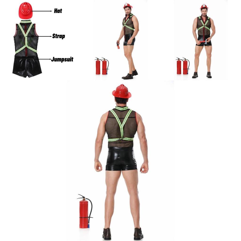 2023 Neues Europäisches Und Amerikanisches Grenzüberschreitendes Herren Feuerwehrmann Rollenspielkostüm Cosplay Performance