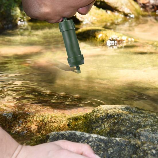 Outdoor Camping Water Filter Straw Purification Food Grade Compact Water Purifier Survival Emergency Supplies
