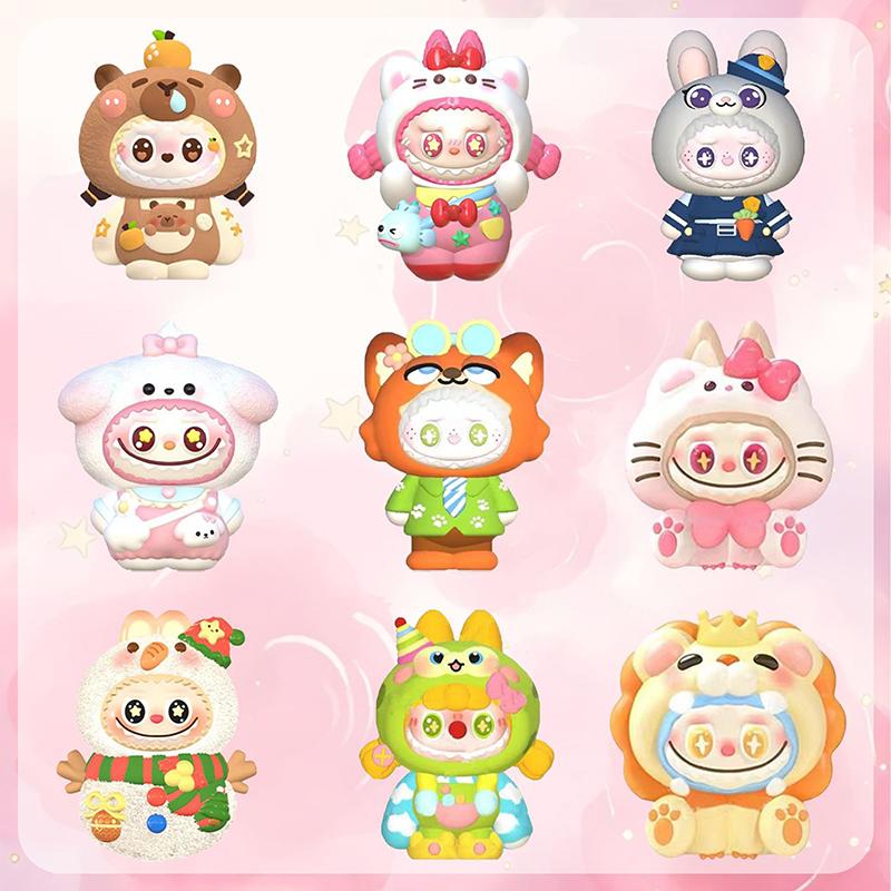 Kawaii Labubu Silikonform Søtt Tegneseriebilde Bakeform DIY Sjokoladekake Godteri Bakeform Håndverksverktøy