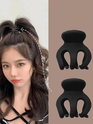2 Stück Mode Minimalistisch Einfarbig Kürbis Kleine Haarspangen für Frauen Mädchen Party Haarschmuck