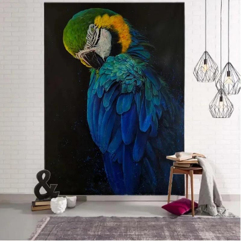 

Декоративный гобелен с совой, офисный декор для гостиной, домашний настенный гобелен 100x75cm