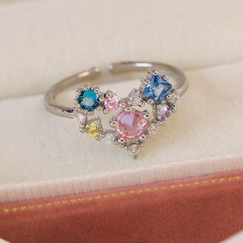Niche Style Micro Inlaid Zircon Stylish Hand Jewelry Geometry