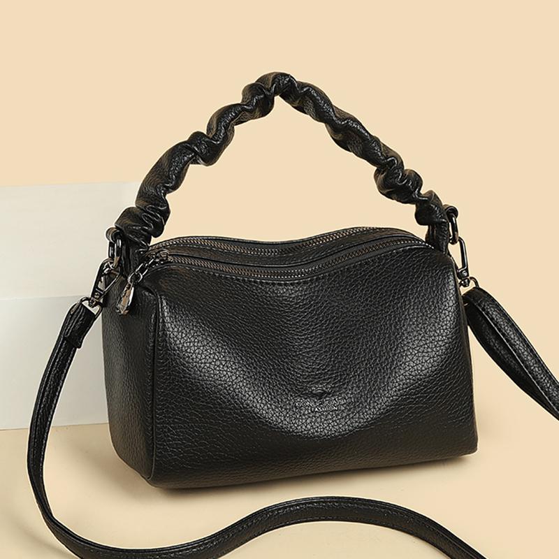 Sac à main plissé pour femme Sac bandoulière pour les trajets