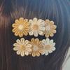 3PC Korean Ribbon Lace Hair Clip Set – Embroidered Daisy & Lace Design – Cute Gift for Girls – 5 Colors Trending Hair Accessories